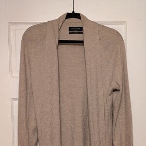 All Saints Light Tan Open Cardigan